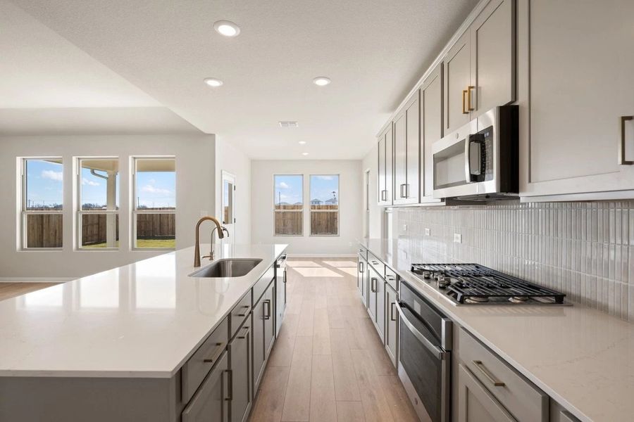 Furnished interior view inside a new home in Willow Springs, Buda (Image 13).