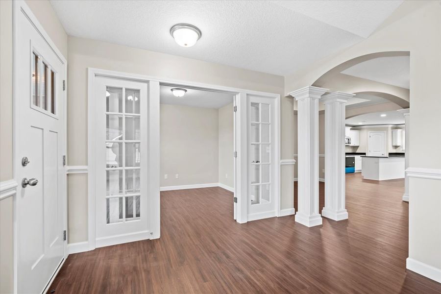 Representative unfurnished interior of a home built from the Arcadia by Enchanted Homes in Guadalupe Heights, Seguin (Image 17).