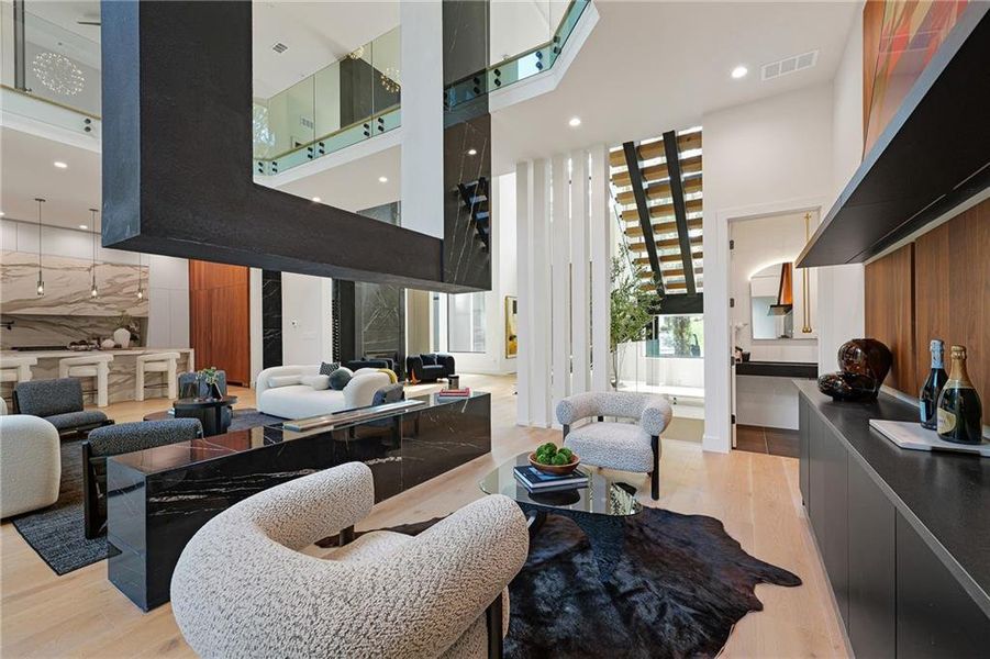 Furnished interior view inside a new home in , Atlanta (Image 14).