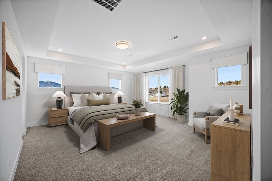 Furnished interior view inside a new home in Jackson Creek, Monument (Image 11).