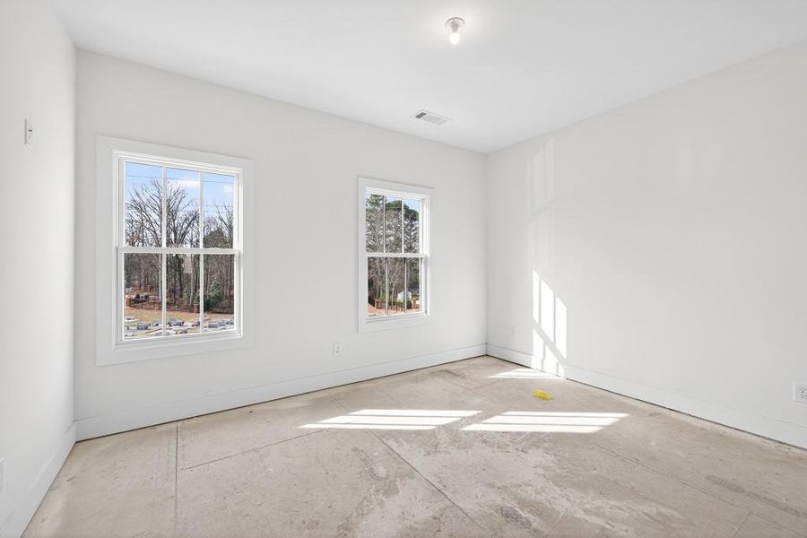 Spacious, unfurnished interior of a new home in Skyview On Broad, Sugar Hill (Image 26). Spacious, unfurnished interior of a new home in Skyview On Broad, Sugar Hill (Image 26).