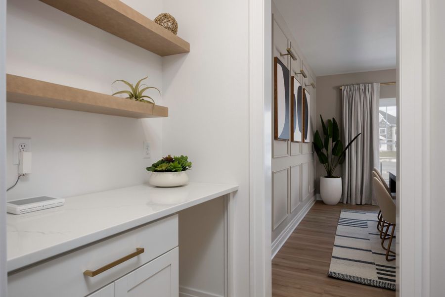 Representative furnished interior of a home built from the The Cambridge by Forbes Capretto Homes in Cannon Woods, Clarence (Image 5).
