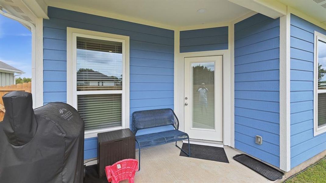 Exterior details and patio area of a home in , Granbury (Image 31). Exterior details and patio area of a home in , Granbury (Image 31).