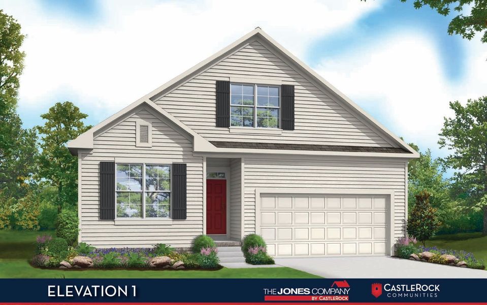 Representative exterior photo of a completed home built from the Albright by CastleRock Communities in McCain's Station, Gallatin, TN (Image 1).