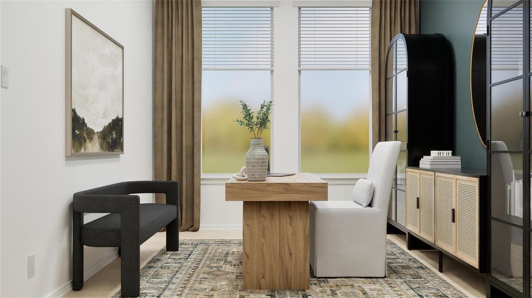 Furnished interior view inside a new home in Samara, League City (Image 23).