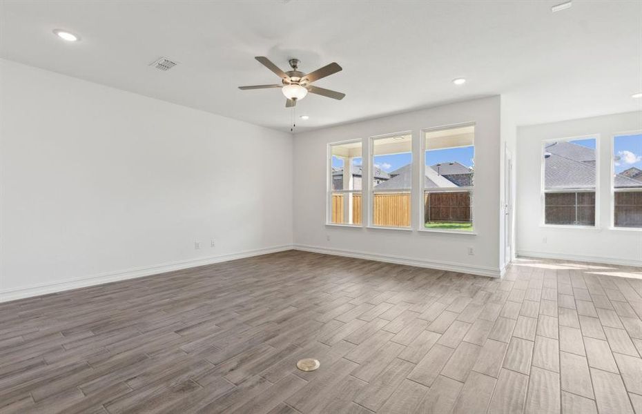 Airy gathering room *real home pictured