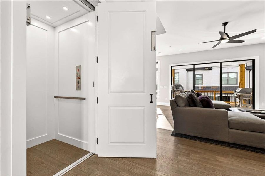 Furnished interior view inside a new home in , Atlanta (Image 9).