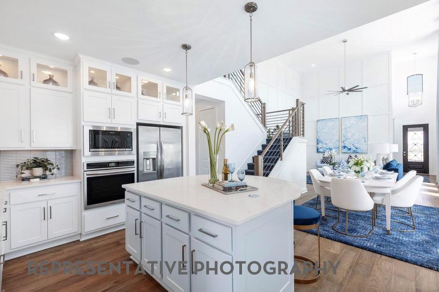 Furnished interior view inside a new home in Pomona, Manvel (Image 12).