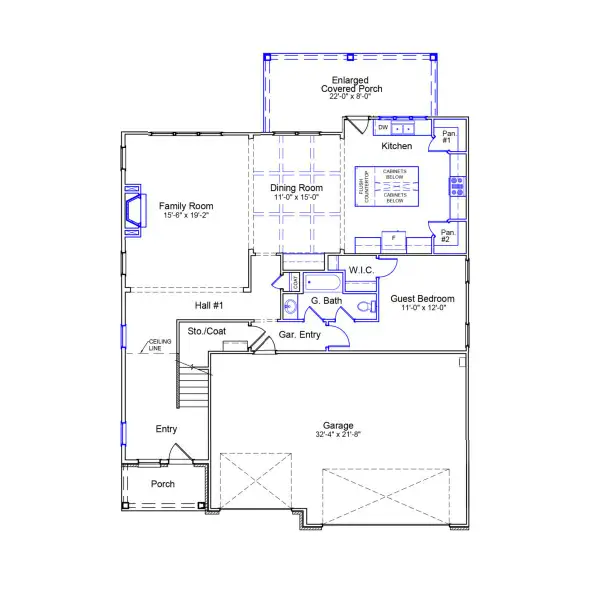 2D floor plan layout of this home in Hanes Lake, Winston-Salem, NC (Image 2). 2D floor plan layout of this home in Hanes Lake, Winston-Salem, NC (Image 2).