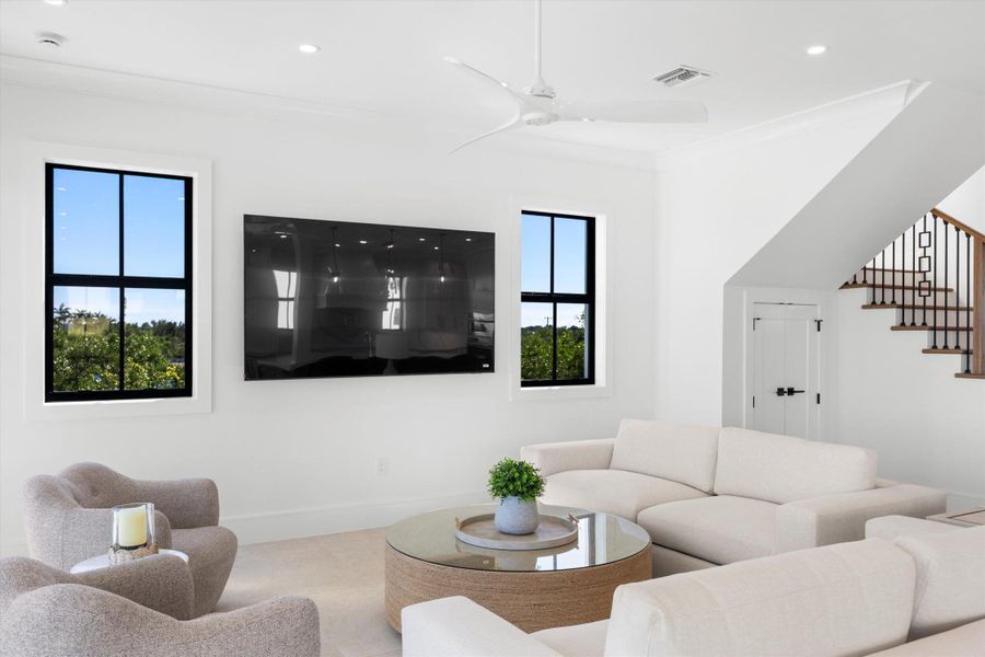 Furnished interior view inside a new home in , Key West (Image 32). Furnished interior view inside a new home in , Key West (Image 32).