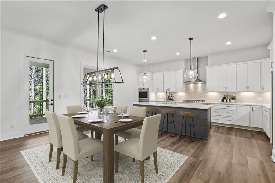 Furnished interior view inside a new home in , Dawsonville (Image 12).