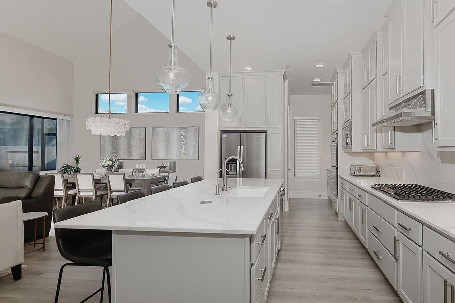 Furnished interior view inside a new home in The Highlands - 65', Porter (Image 26). Furnished interior view inside a new home in The Highlands - 65', Porter (Image 26).