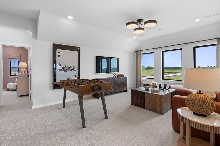 Furnished interior view inside a new home in Austin Point, Richmond (Image 21). Furnished interior view inside a new home in Austin Point, Richmond (Image 21).