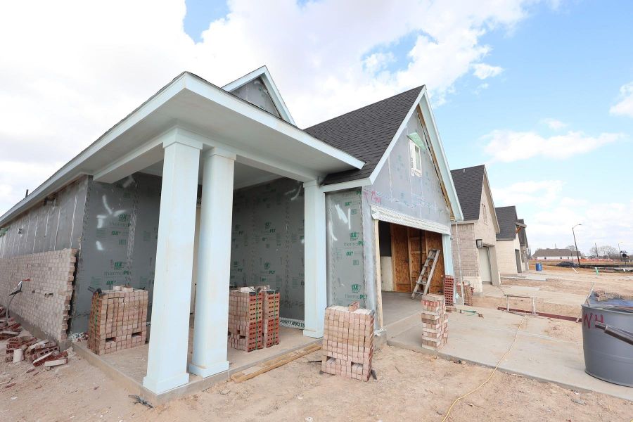 In-progress construction of a new home in The Grand Prairie - Meadow Collection, Hockley, TX (Image 29).