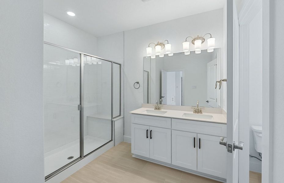 Furnished interior view inside a new home in Northpoint at Old Settlers, Round Rock (Image 6).