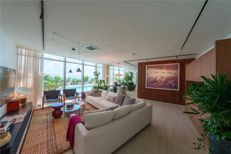 Furnished interior view inside a new home in , Miami (Image 14).
