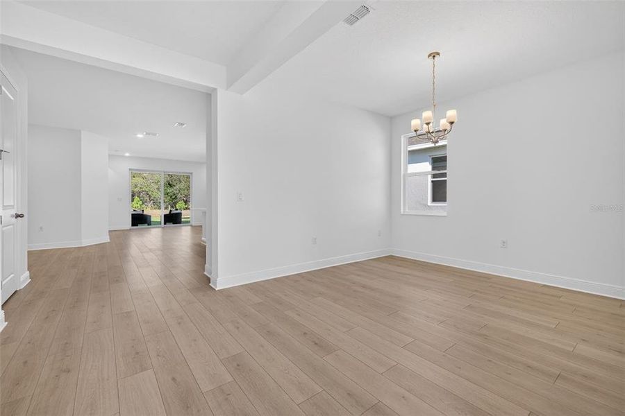 Spacious, unfurnished interior of a new home in Reserve at Hammock Oaks, Lady Lake (Image 14). Spacious, unfurnished interior of a new home in Reserve at Hammock Oaks, Lady Lake (Image 14).
