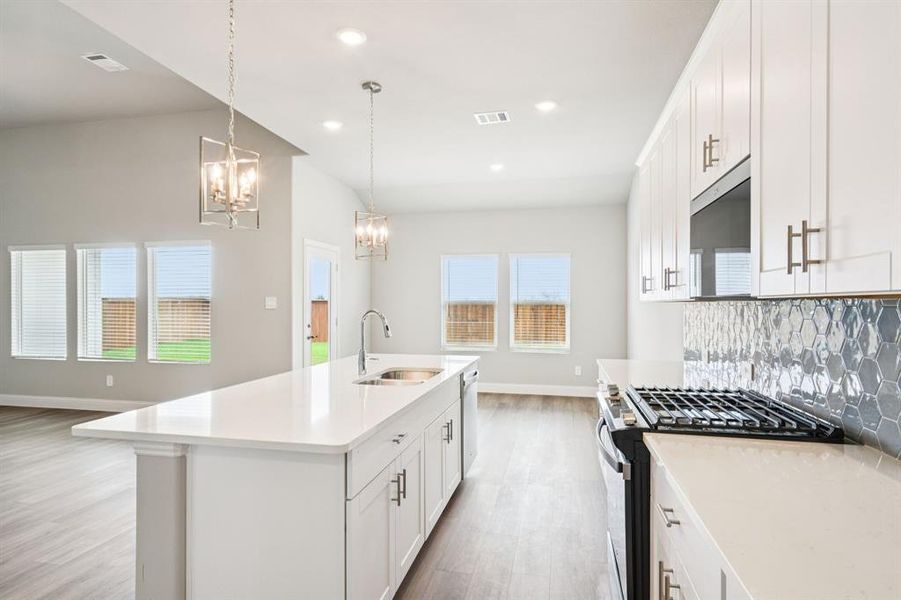 Furnished interior view inside a new home in Lakehaven - Premier Series, Farmersville (Image 5).