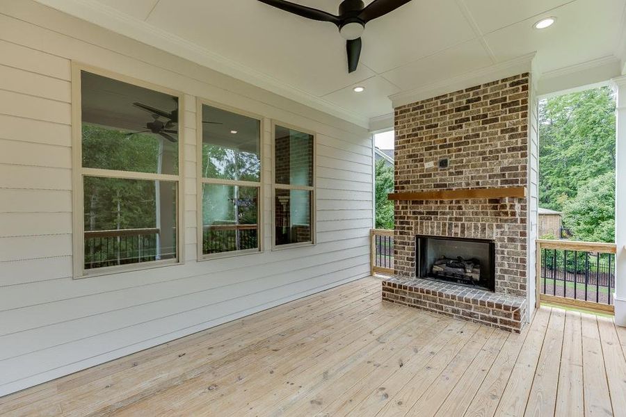 Exterior details and patio area of a home in , Cumming (Image 29).