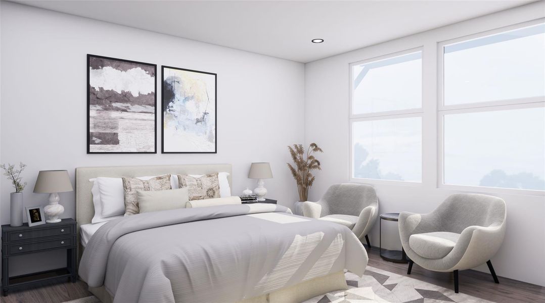 Furnished interior view inside a new home in , Houston (Image 6).
