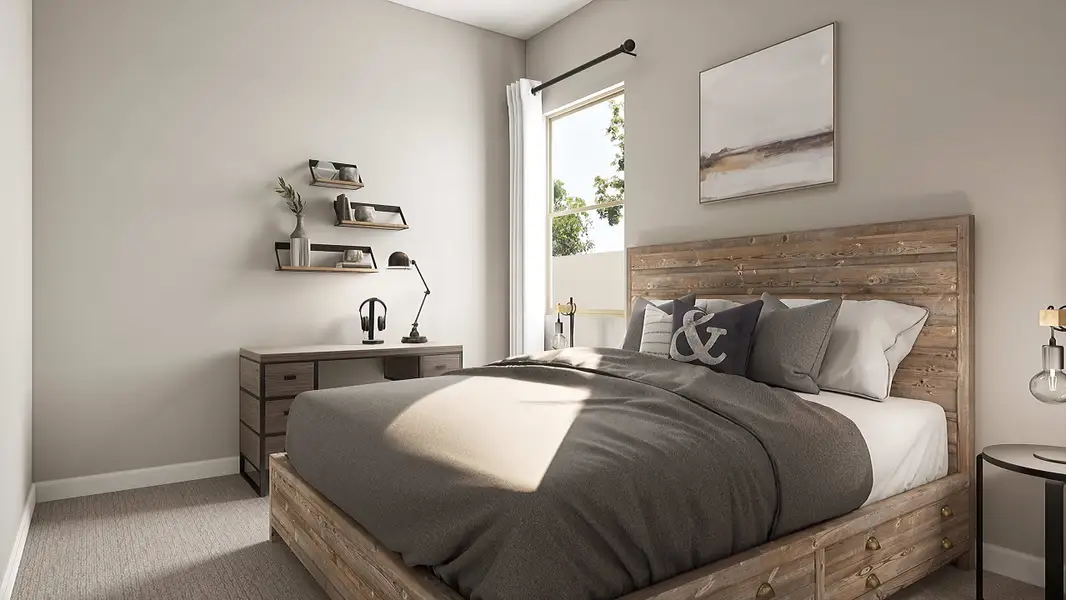 Representative furnished interior of a home built from the Granite Plan 3505 by Tri Pointe Homes in Waterston Central, Gilbert (Image 28).