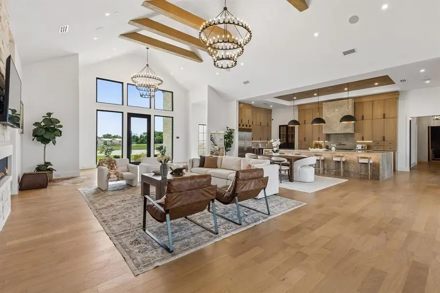 Furnished interior view inside a new home in , Bartonville (Image 7).