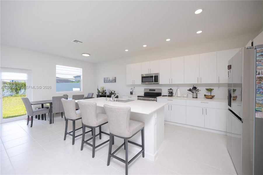 Furnished interior view inside a new home in , Miami (Image 14).