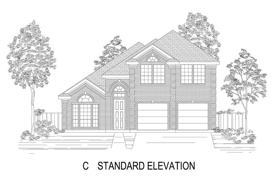 Representative rendering of the exterior for the Malibu F-EW by First Texas Homes (Image 7).