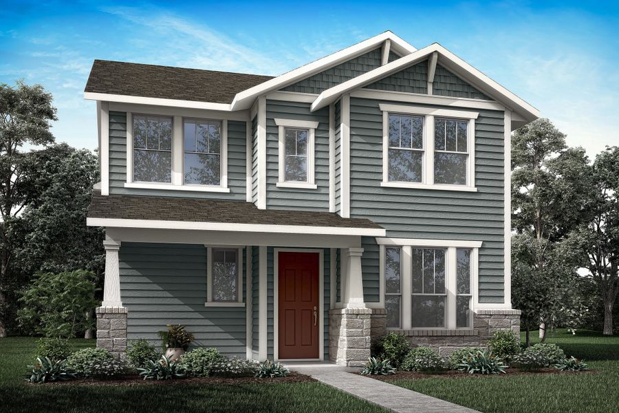 Representative exterior photo of a completed home built from the Sorrel by Tri Pointe Homes in Painted Tree, McKinney, TX (Image 19).