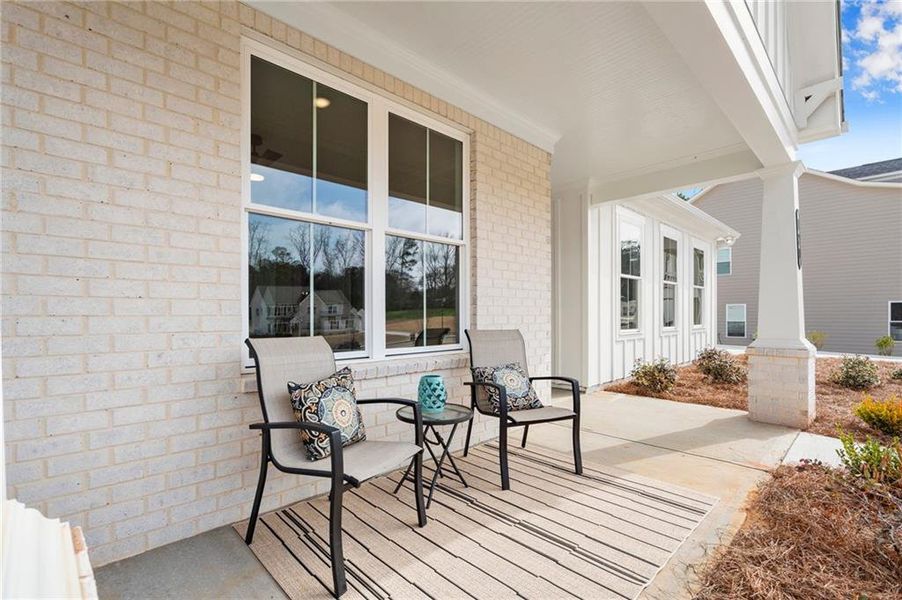Exterior details and patio area of a home in Prescott Manor, Canton (Image 29).