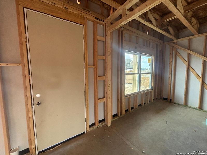 In-progress construction of a new home in The Heights at Saddlebrook Ranch 60's, Schertz, TX (Image 33).