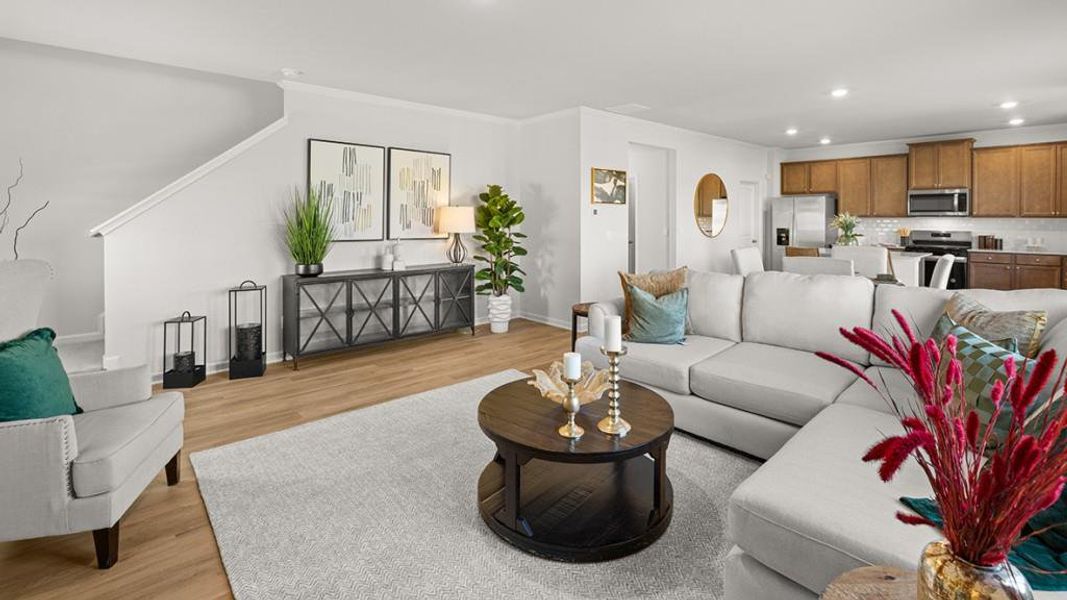 Furnished interior view inside a new home in Northwoods at Mirror Lake, Villa Rica (Image 31). Furnished interior view inside a new home in Northwoods at Mirror Lake, Villa Rica (Image 31).