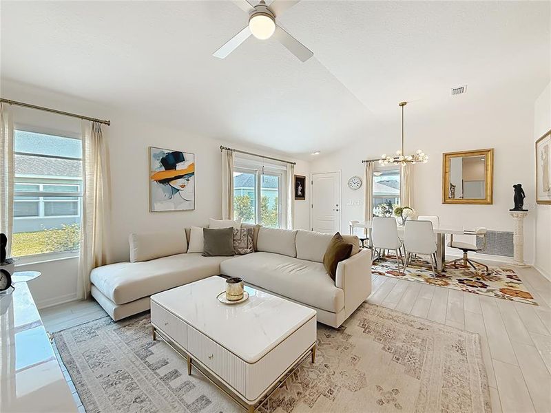 Furnished interior view inside a new home in , The Villages (Image 14).