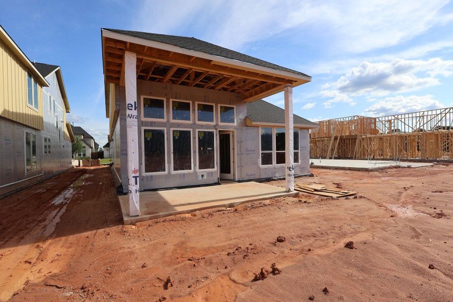In-progress construction of a new home in Clopton Farms, Montgomery, TX (Image 3).