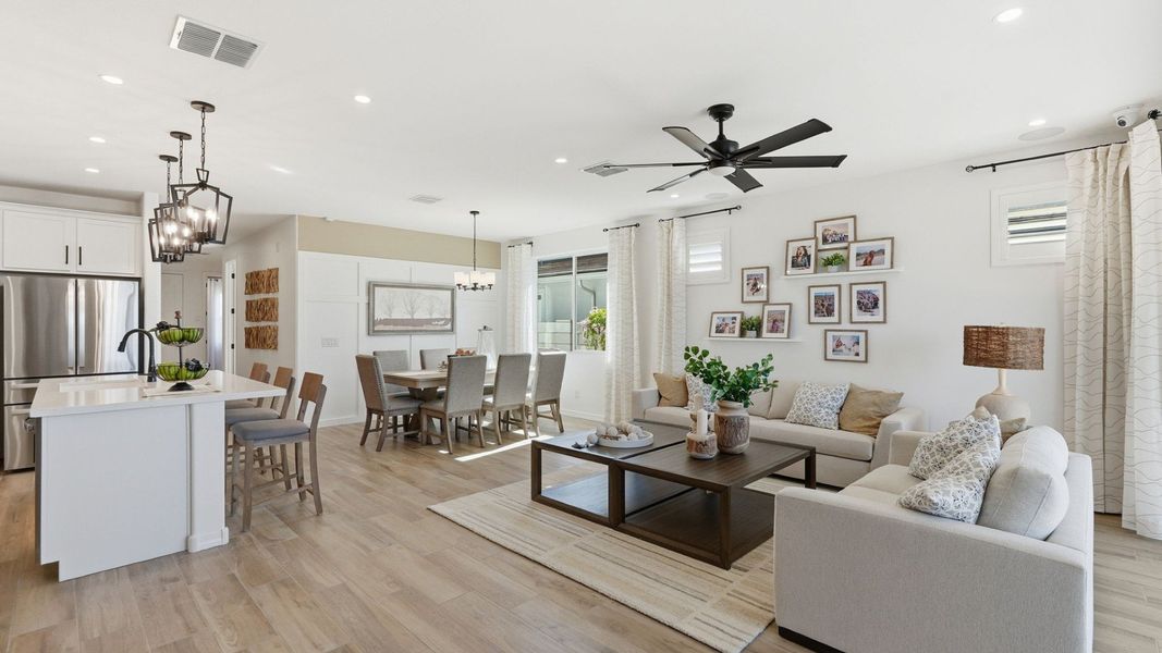 Representative furnished interior of a home built from the Bluebell by DRB Homes in Apache Farms, Buckeye (Image 7).