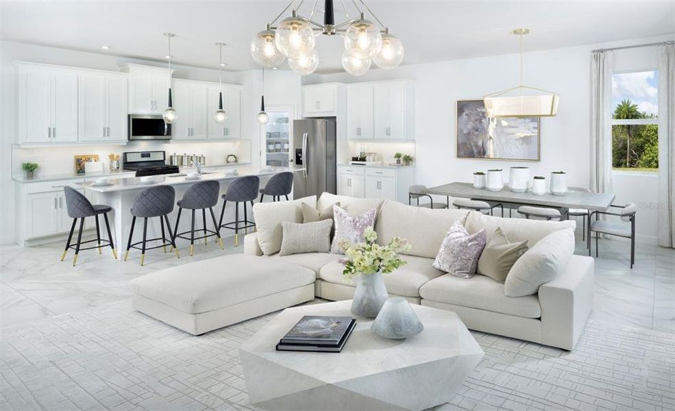 Furnished interior view inside a new home in Wellen Park, Venice (Image 7). Furnished interior view inside a new home in Wellen Park, Venice (Image 7).