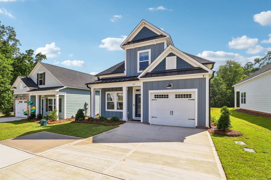 Representative exterior photo of a completed home built from the Briarwood II by Great Southern Homes in Bickley Station, Irmo, SC (Image 24).