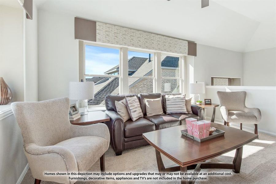 Furnished interior view inside a new home in Union Park, Little Elm (Image 29). Furnished interior view inside a new home in Union Park, Little Elm (Image 29).