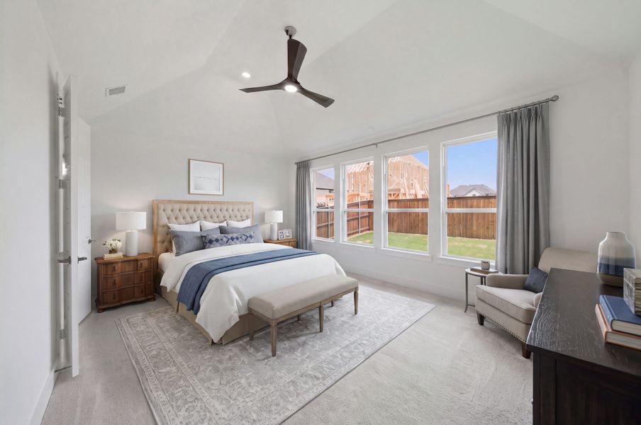 Furnished interior view inside a new home in Estates at Rockhill, Frisco (Image 18).