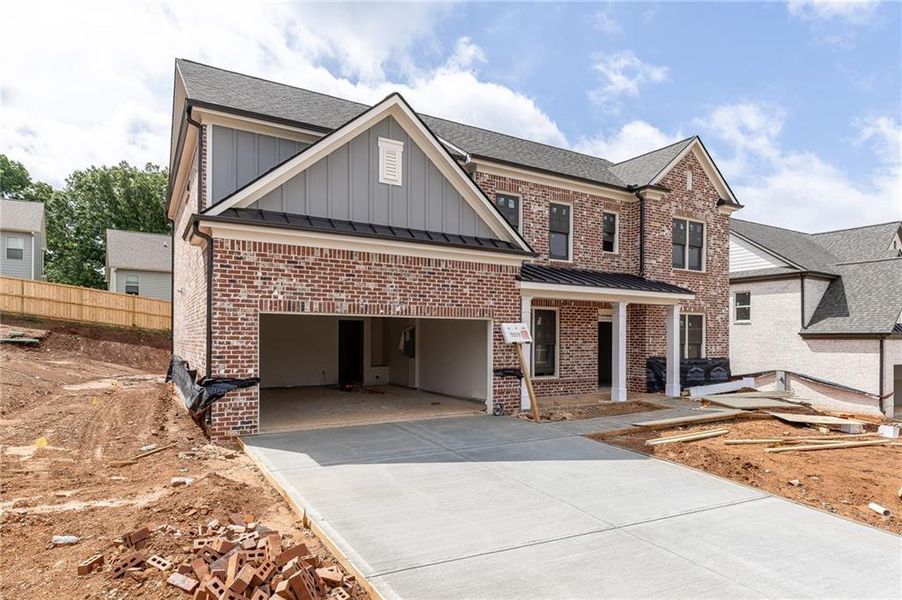 In-progress construction of a new home in , Buford, GA (Image 43).