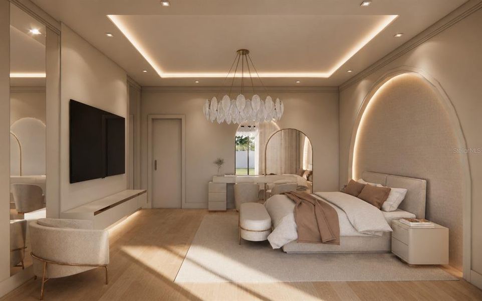Furnished interior view inside a new home in , Orlando (Image 8).
