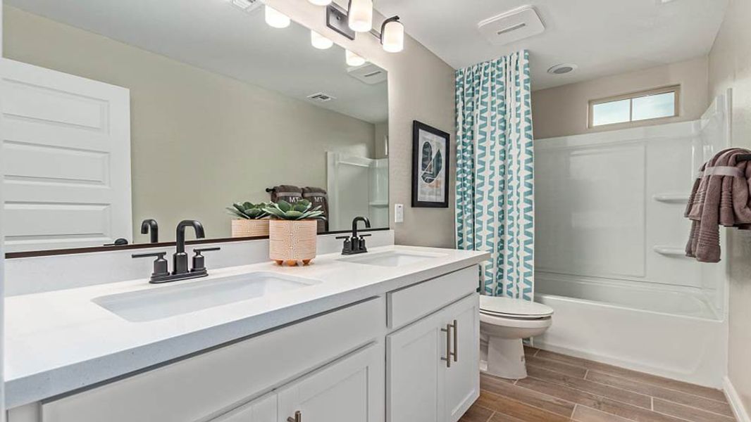 Representative furnished interior of a home built from the Paisley by Taylor Morrison in Paradisi Discovery Collection, Surprise (Image 36).