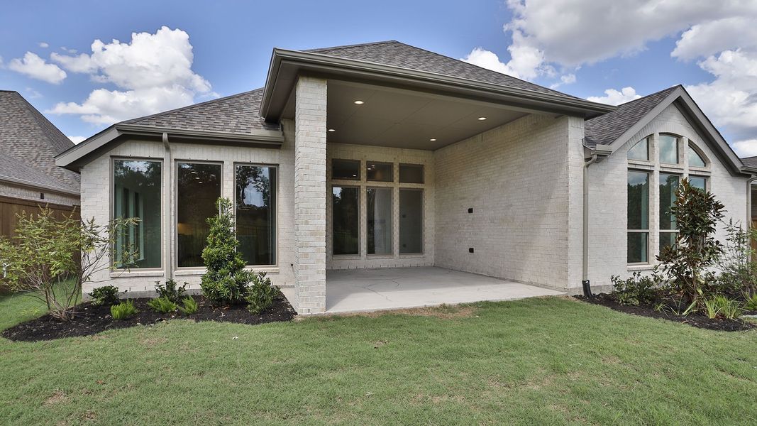 Exterior details and patio area of a home in The Highlands, Porter (Image 26). Exterior details and patio area of a home in The Highlands, Porter (Image 26).