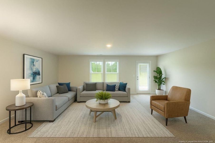 Living Room VIRTUALLY STAGED