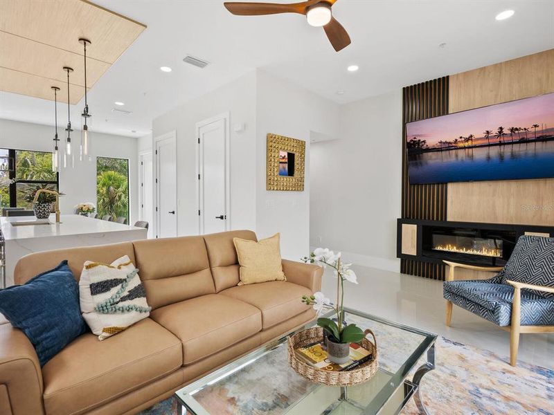 Furnished interior view inside a new home in , Sarasota (Image 18).