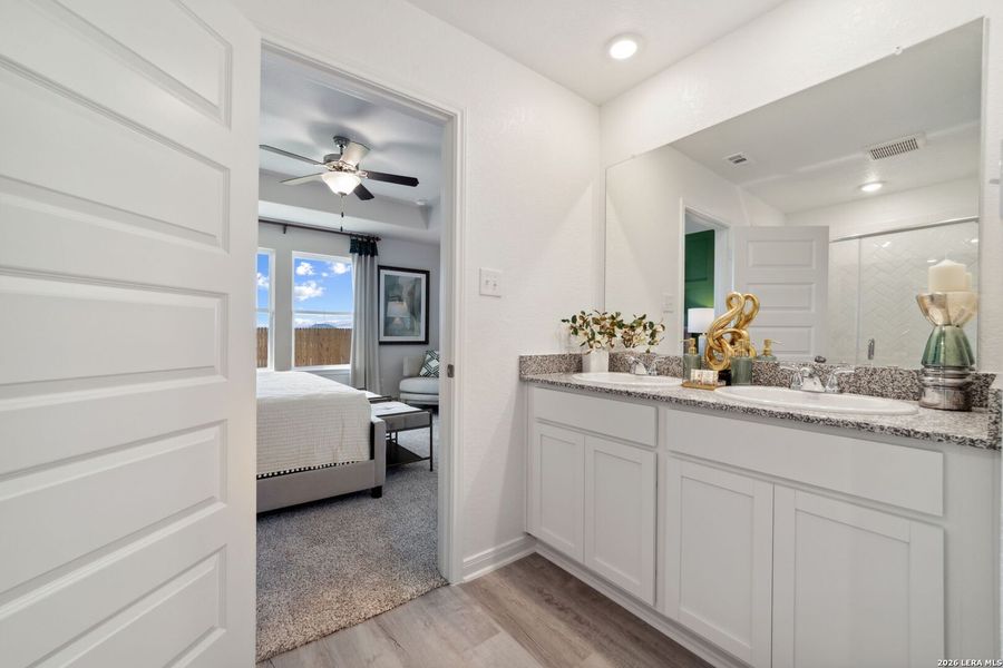 Furnished interior view inside a new home in Red Hawk Landing, San Antonio (Image 15).