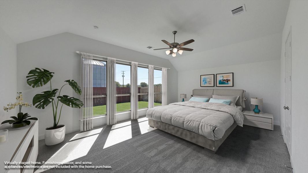 Furnished interior view inside a new home in Midline, Houston (Image 7).