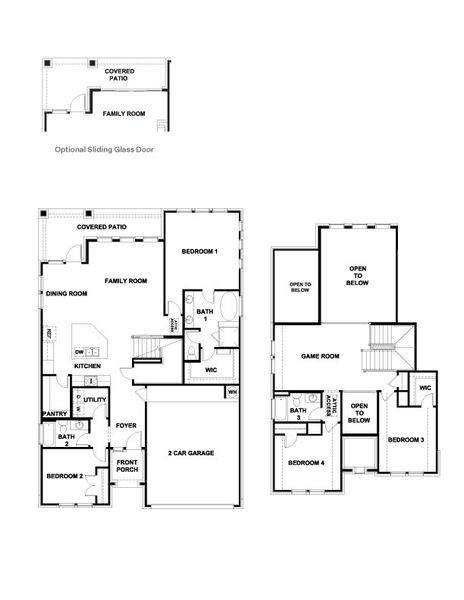 2D floor plan layout of this home in The Enclave at Bar W Ranch, Leander, TX (Image 2). 2D floor plan layout of this home in The Enclave at Bar W Ranch, Leander, TX (Image 2).