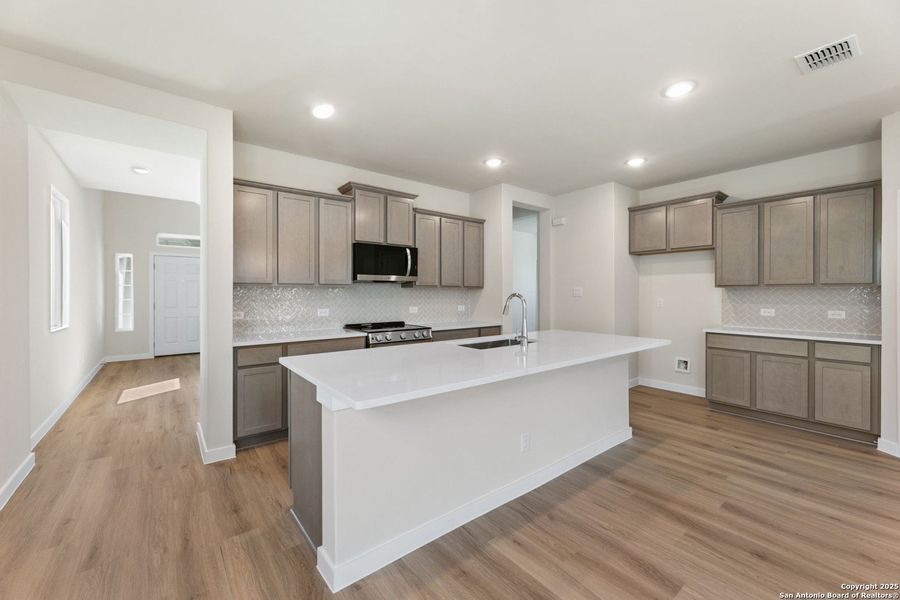 Furnished interior view inside a new home in , New Braunfels (Image 7).