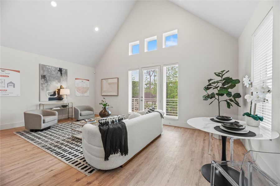 Furnished interior view inside a new home in Wheatley Court, Houston (Image 6).